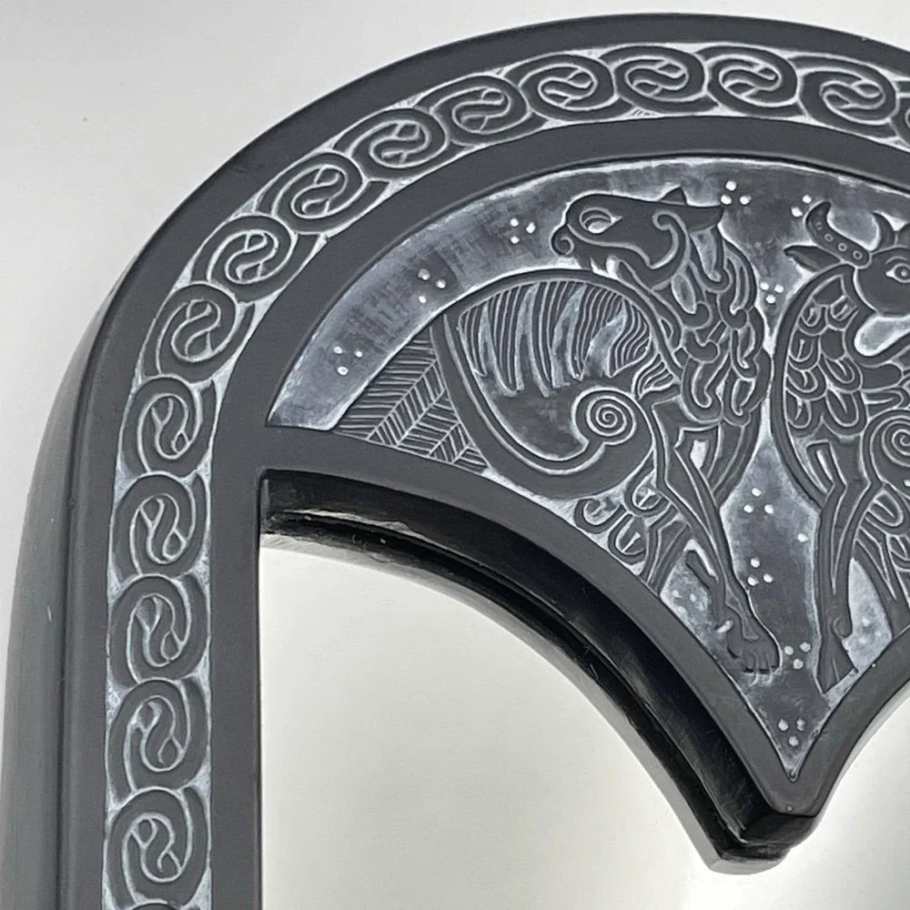 Vintage 1983 Facsimiles Ltd Celtic Mirror D14 Book of Kells Lion Ox Wall Decor